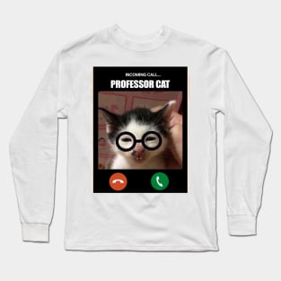 Nerd Cat Professor Long Sleeve T-Shirt